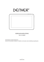 Denver TAQ-10153MK2 Gebruikshandleiding
