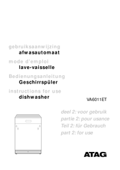 Atag VA6011ET Gebruiksaanwijzing