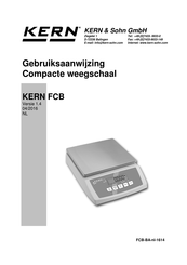 KERN FCB 8K0.1 Gebruiksaanwijzing