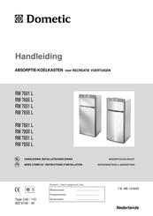 Dometic RM 7651 L Handleiding