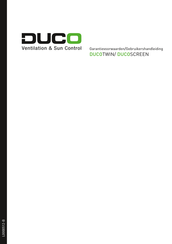Duco DUCOSCREEN Garantievoorwaarden En Gebruikershandleiding