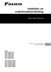 Daikin Gas Combi Unit GCU compact 515 Installatie- En Onderhoudshandleiding