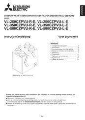 Mitsubishi Electric VL-350CZPVU-R-E Instructiehandleiding