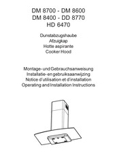 AEG DM 8400 Installatie- En Gebruiksaanwijzing