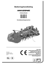 Amazone KG 503-2 Bedieningshandleiding