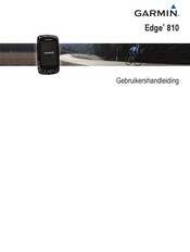 Garmin Edge 810 Gebruikershandleiding