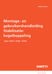 KNOTT KS30 Montage- En Gebruikershandleiding