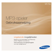 Samsung YP-T10 Gebruiksaanwijzing