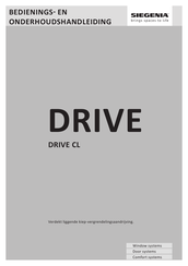Siegenia DRIVE CL Installatie-, Bedienings- En Onderhoudshandleiding