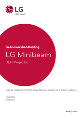 LG PW800G Gebruikershandleiding