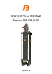 Bakker Hydraulic Products GEJO 01 BL Gebruikershandleiding