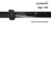 Garmin Edge 1000 Gebruikershandleiding