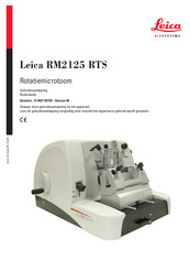 Leica BIOSYSTEMS RM2125 RTS Gebruiksaanwijzing