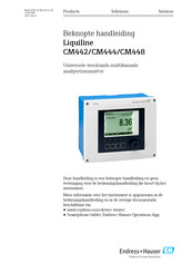 Endress+Hauser Liquiline CM444 Beknopte Handleiding