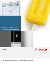 Bosch GCM Series Gebruiksaanwijzing En Installatievoorschrift