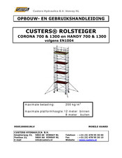 Custers ROLSTEIGER HANDY 700 Gebruikshandleiding