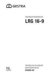 GESTRA LRG 16-9 Gebruiksaanwijzing