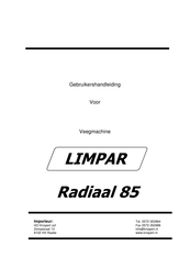 Limpar Radiaal 85 Gebruikershandleiding