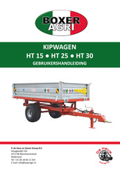 BOXER AGRI HT 25 Gebruikershandleiding