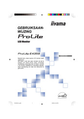 Iiyama ProLite E485S Gebruiksaanwijzing
