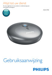 Philips AEA2700 Gebruiksaanwijzing