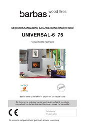 barbas Bellfires UNIVERSAL-6 75 Gebruiksaanwijzing & Handleiding Onderhoud