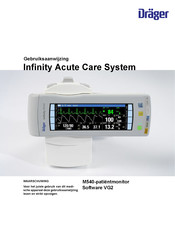 Dräger Infinity M540 Gebruiksaanwijzing
