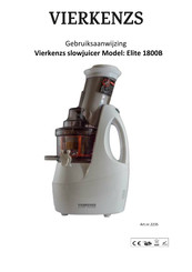 Vierkenzs Elite 1800B Gebruiksaanwijzing