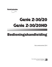 Genie Z-30/20 Bedieningshandleiding