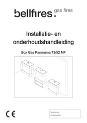 barbas Bellfires Box Gas Panorama 73/52 MF Installatie- En Onderhoudshandleiding