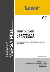 Satel VERSA Plus Gebruikershandleiding