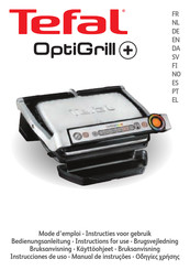 TEFAL OptiGrill + Instructies Voor Gebruik