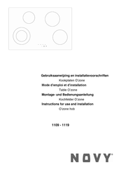 Novy 1109 Gebruiksaanwijzing