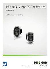 Phonak Virto B-Titanium Gebruiksaanwijzing