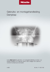 Miele DA 2906 EXTA Gebruiks- En Montagehandleiding