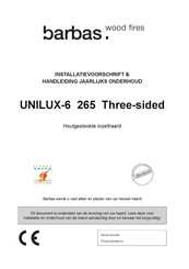 barbas UNILUX-6 265 Three-sided Installatievoorschrift En Handleiding Voor Onderhoud
