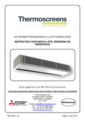 Thermoscreens HP Instructies Voor Installatie, Gebruik En Onderhoud