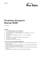 Pro Idee 233-612 Handleiding