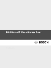 Bosch 1400 Series Installatiehandleiding