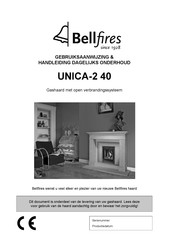 Bellfires UNICA-2 40 Gebruiksaanwijzing En Handleiding Dagelijks Onderhoud