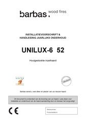 barbas UNILUX-6 52 Installatievoorschrift En Handleiding Voor Onderhoud