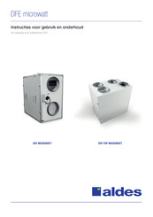 aldes DFE MICROWATT Instructies Voor Gebruik