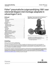 Emerson Fisher 1061 G Instructiehandleiding