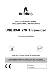 barbas UNILUX-6 270 Installatievoorschrift En Handleiding Voor Onderhoud