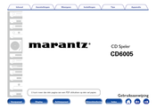 Marantz CD6005 Gebruiksaanwijzing