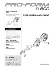 Pro-Form PFEVRW49715.0 Gebruikershandleiding