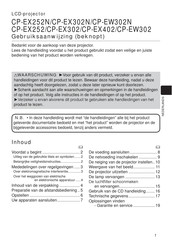 Hitachi CP-EX302 Gebruiksaanwijzing
