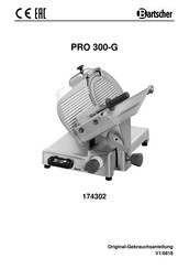 Bartscher 174302 Gebruiksaanwijzing