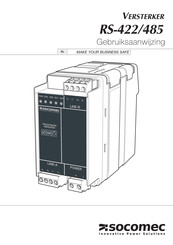 socomec VERSTERKER RS-485 Gebruiksaanwijzing