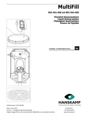 Hanskamp MultiFill 003-561-005 Installatie- En Bedieningsinstructies